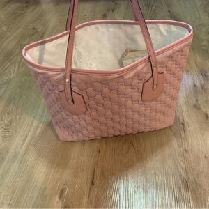 Authentic Gucci Embossed Rose Tote.